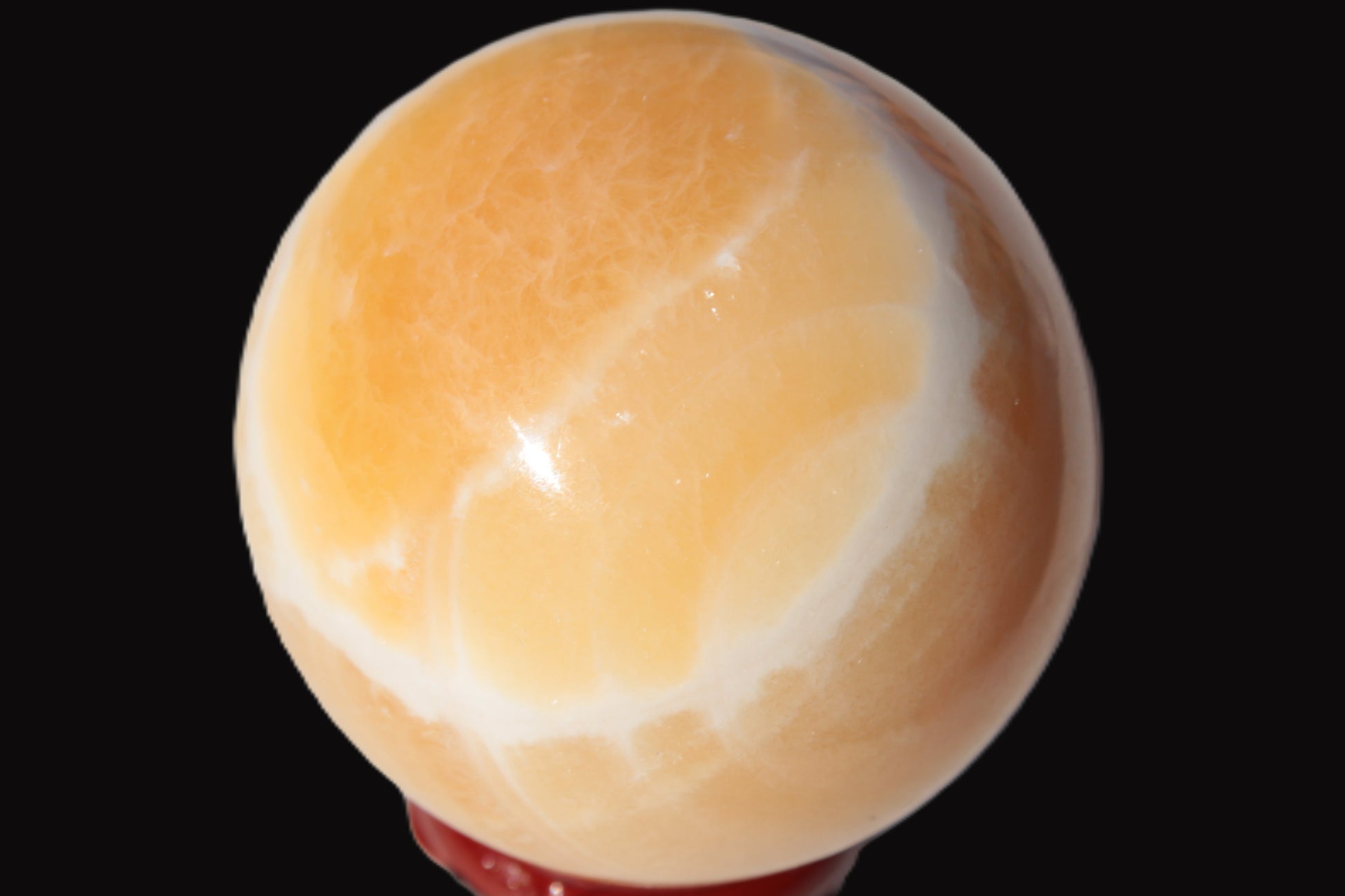 Lemon Calcite sphere 48mm 162g Rocks and Things