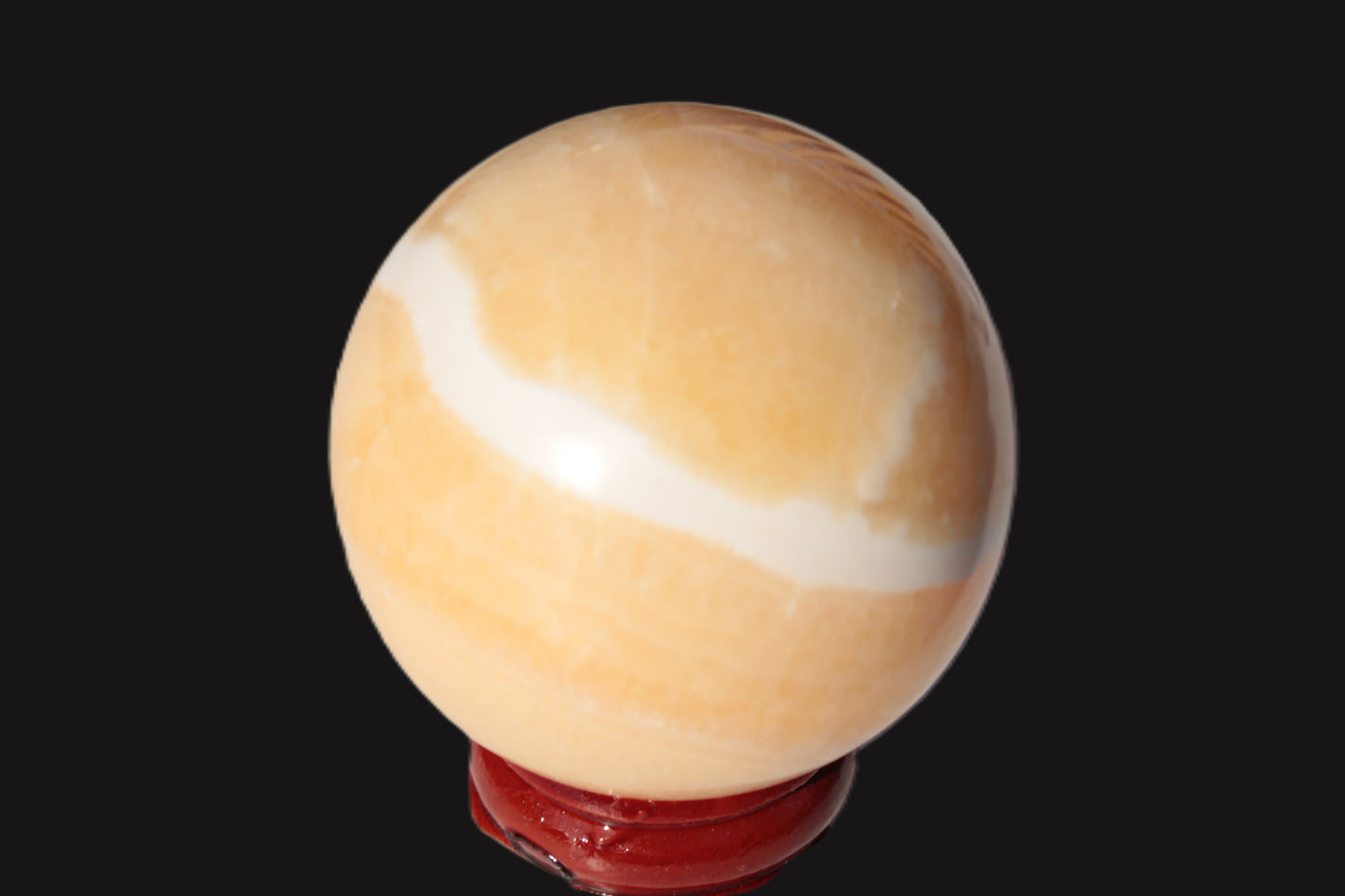 Lemon Calcite sphere 48mm 162g Rocks and Things