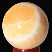 Lemon Calcite sphere 48mm 162g Rocks and Things