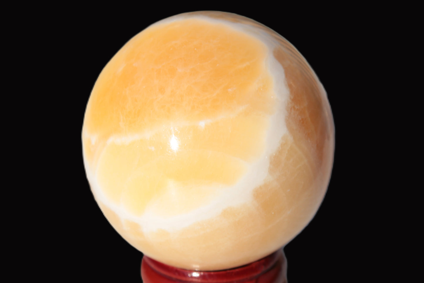 Lemon Calcite sphere 48mm 162g Rocks and Things