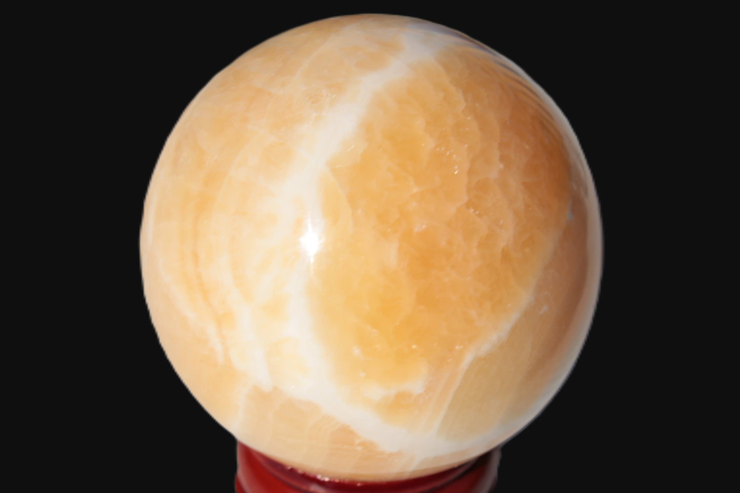 Lemon Calcite sphere 48mm 162g Rocks and Things