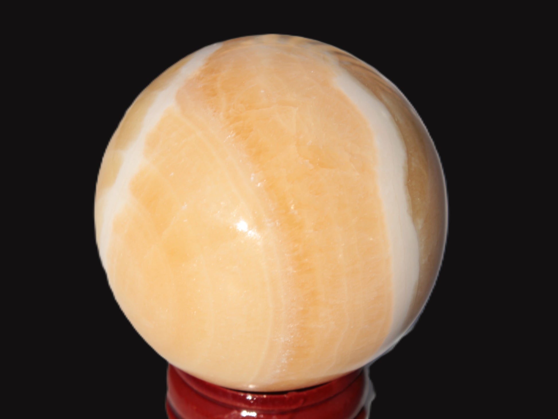 Lemon Calcite sphere 48mm 162g Rocks and Things