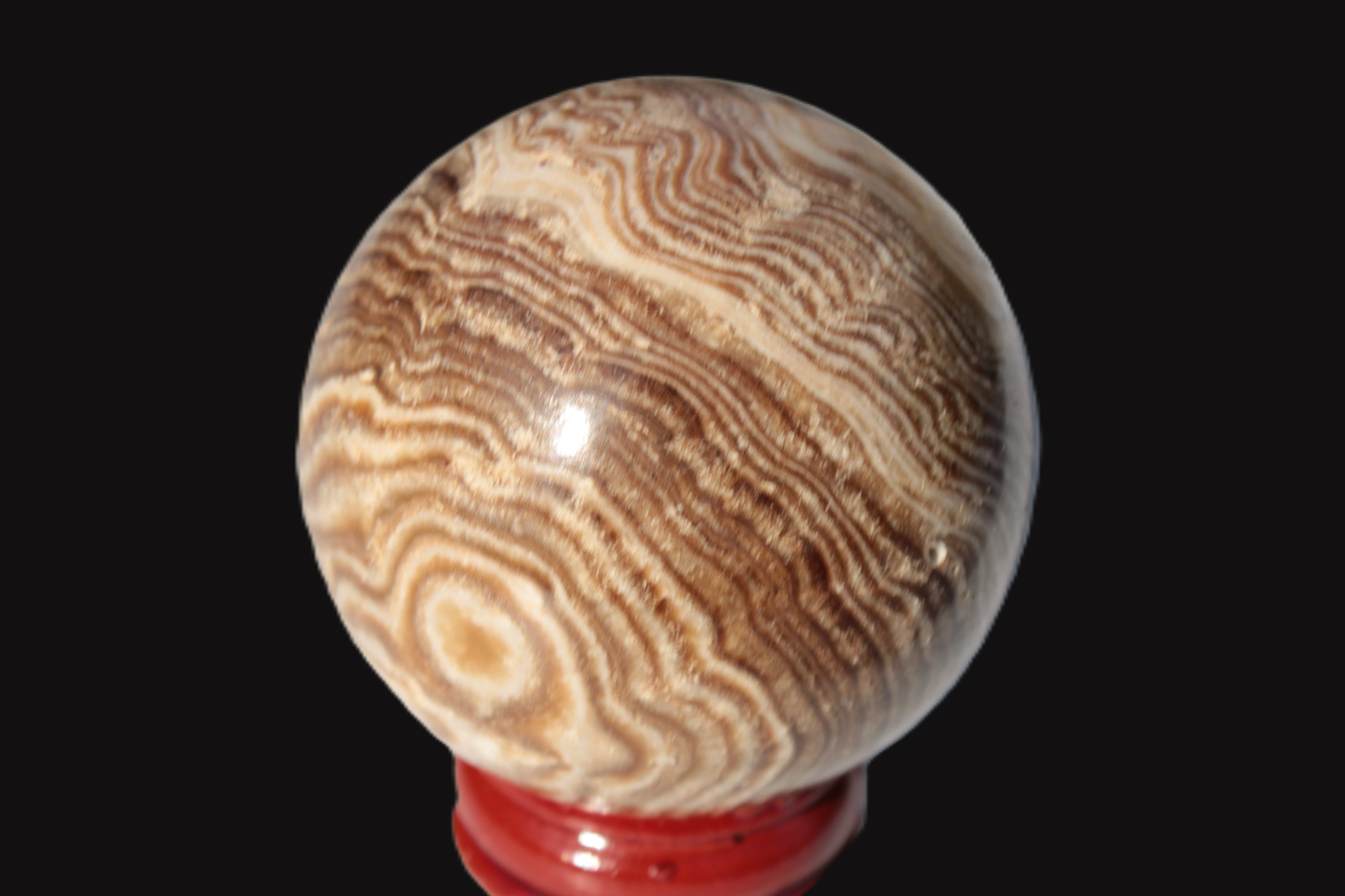 Chocolate Calcite sphere 49mm 171g Rocks and Things