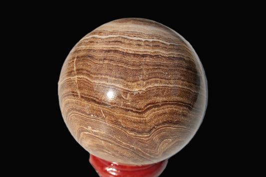 Chocolate Calcite sphere 52mm 185g Rocks and Things