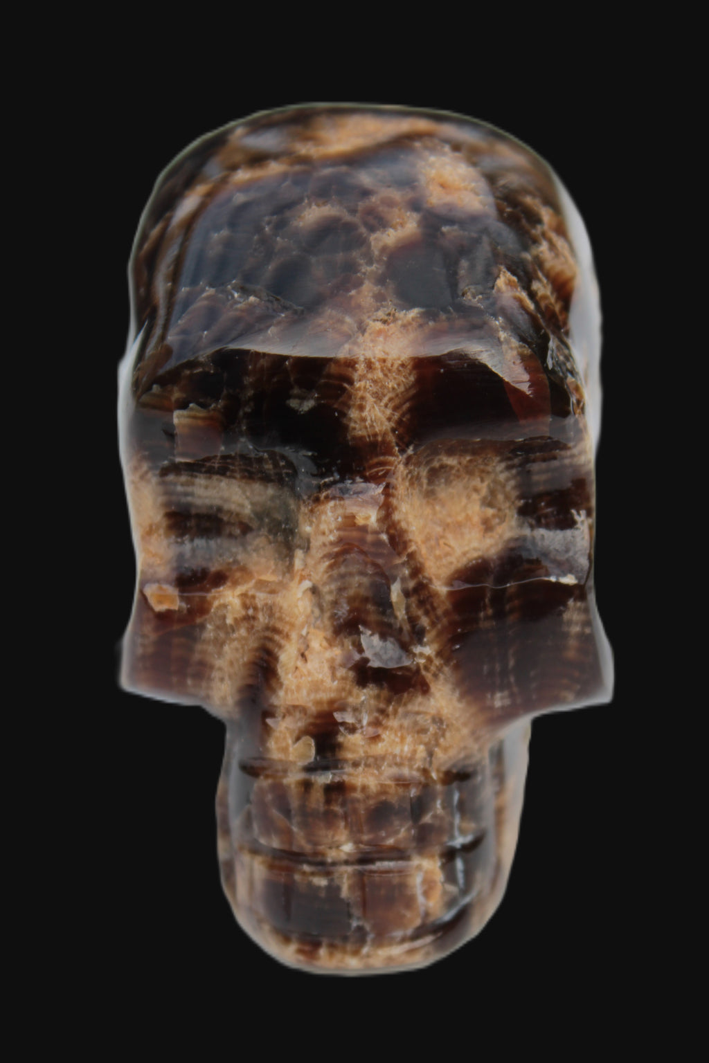 Chocolate Calcite skull 48mm 160.6g Rocks and Things