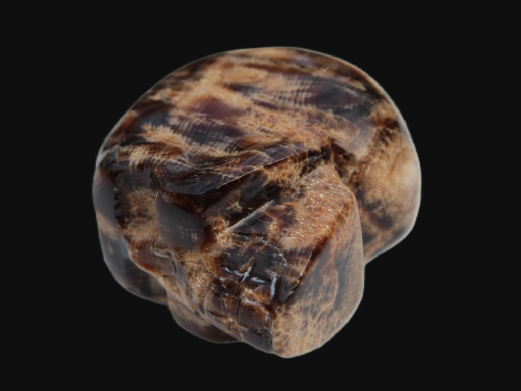 Chocolate Calcite skull 48mm 160.6g Rocks and Things