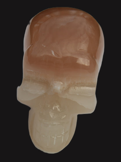 Honey Calcite skull 51mm 166.9g Rocks and Things