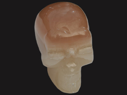 Honey Calcite skull 51mm 166.9g Rocks and Things