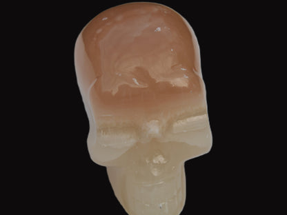 Honey Calcite skull 51mm 166.9g Rocks and Things