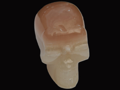 Honey Calcite skull 51mm 166.9g Rocks and Things