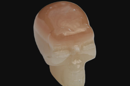 Honey Calcite skull 51mm 166.9g Rocks and Things