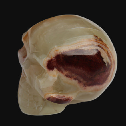 Afghan Jade skull 47-52mm  180-198g  in sunlight - Rocks and Things Store