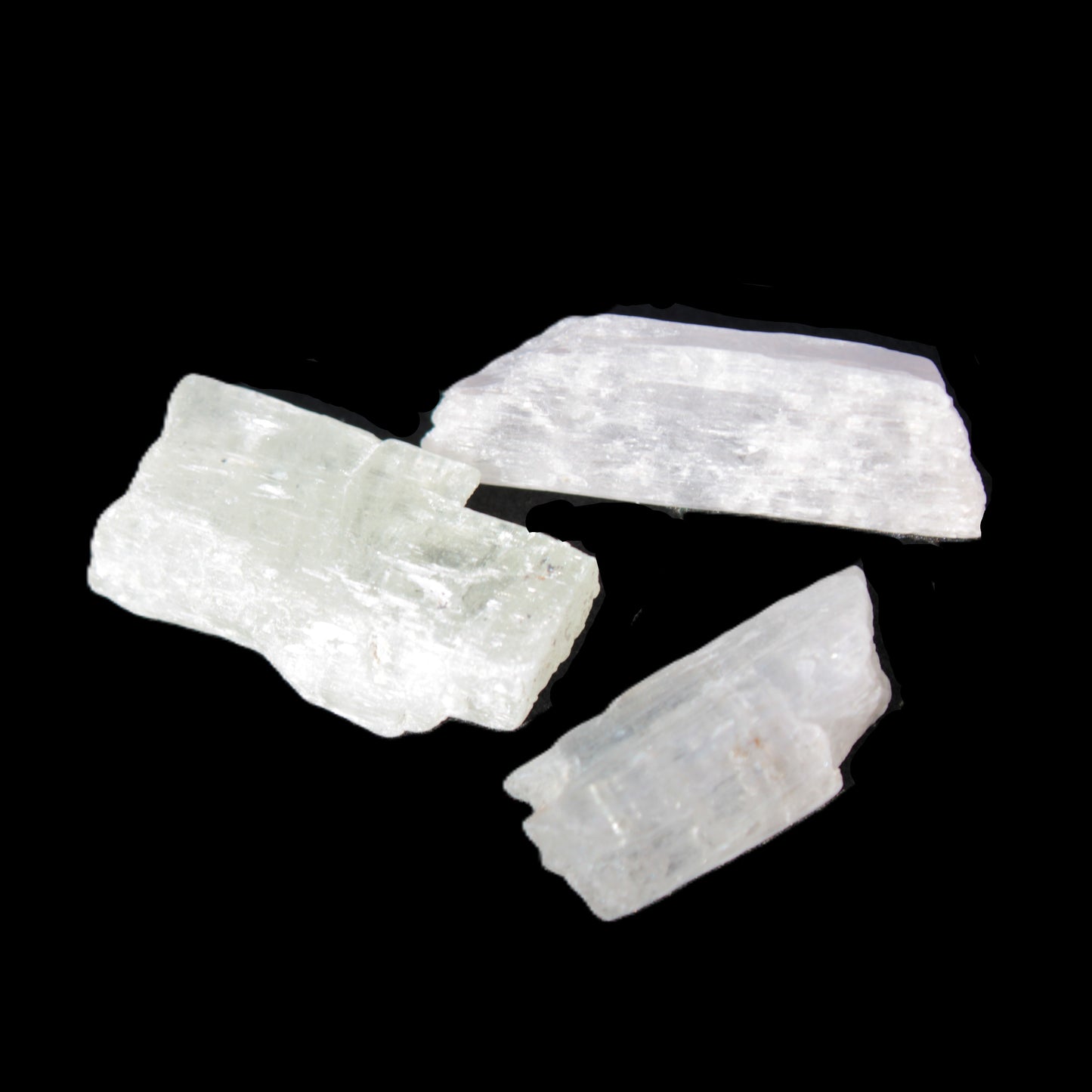 Clear Kunzite three crystals from Afghanistan 5-19g Rocks and Things