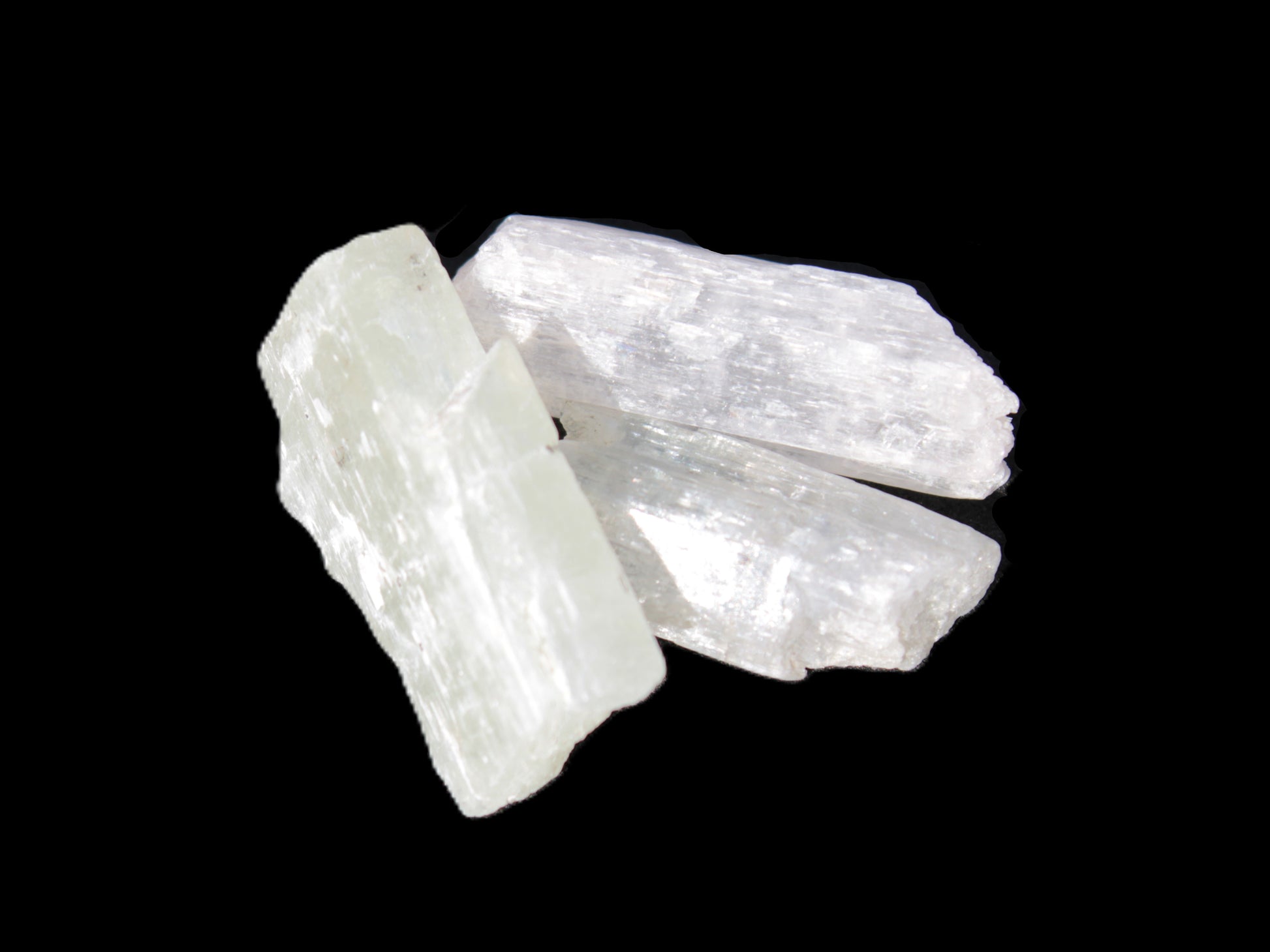 Clear Kunzite three crystals from Afghanistan 5-19g Rocks and Things