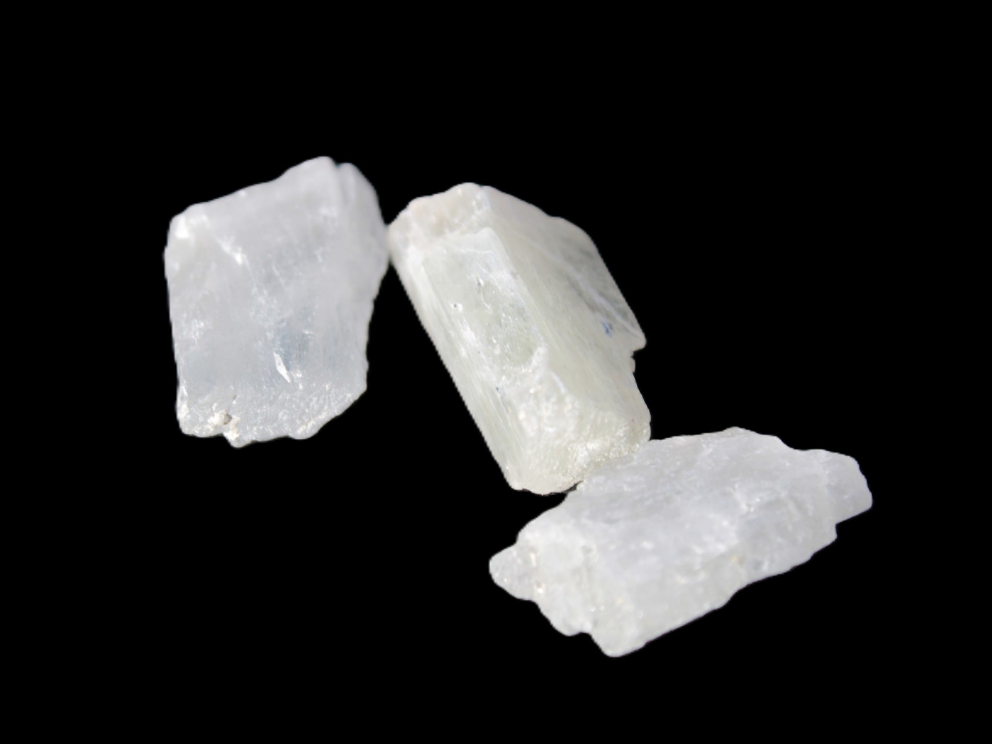 Clear Kunzite three crystals from Afghanistan 5-19g Rocks and Things