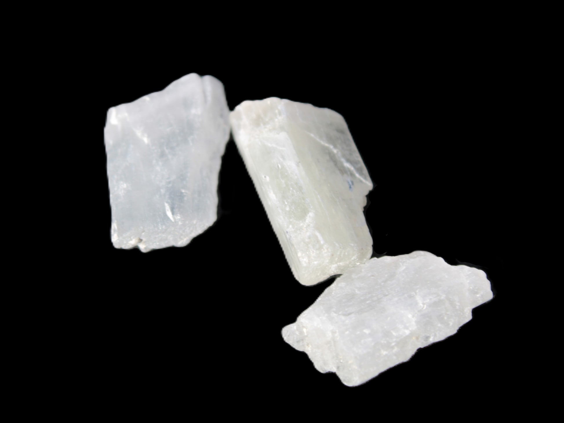 Clear Kunzite three crystals from Afghanistan 5-19g Rocks and Things