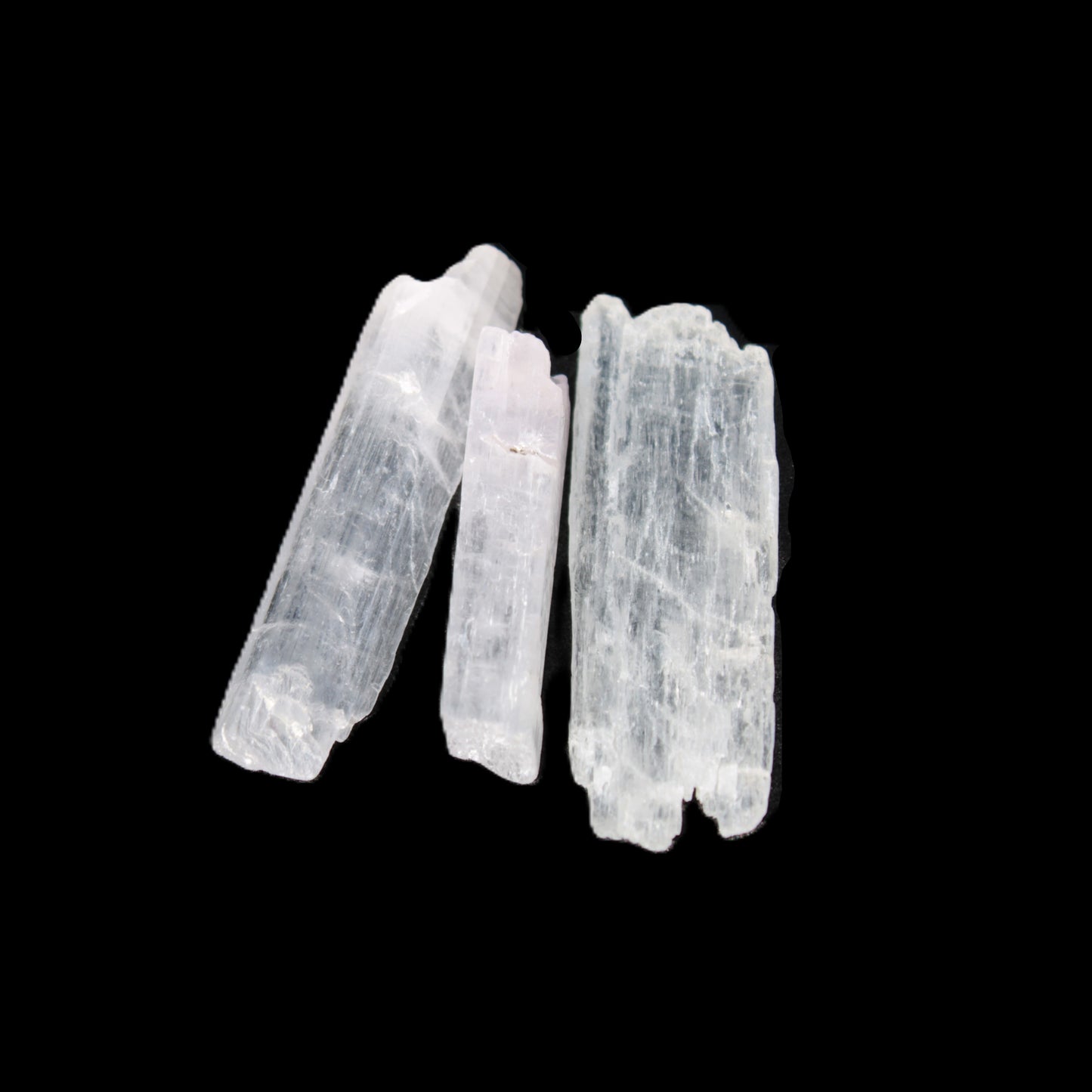 Clear Kunzite 3 crystals from Afghanistan 5-19g Rocks and Things