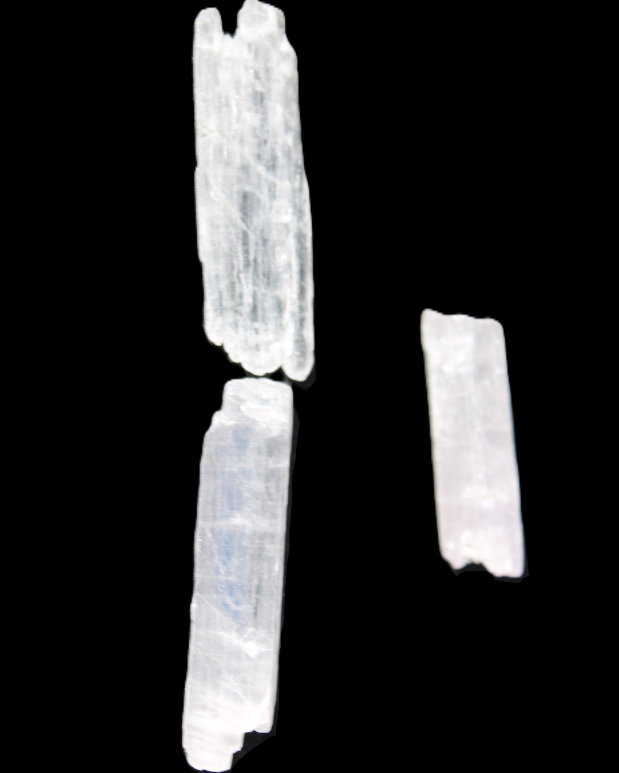 Clear Kunzite 3 crystals from Afghanistan 5-19g in sunlight - Rocks and Things Store