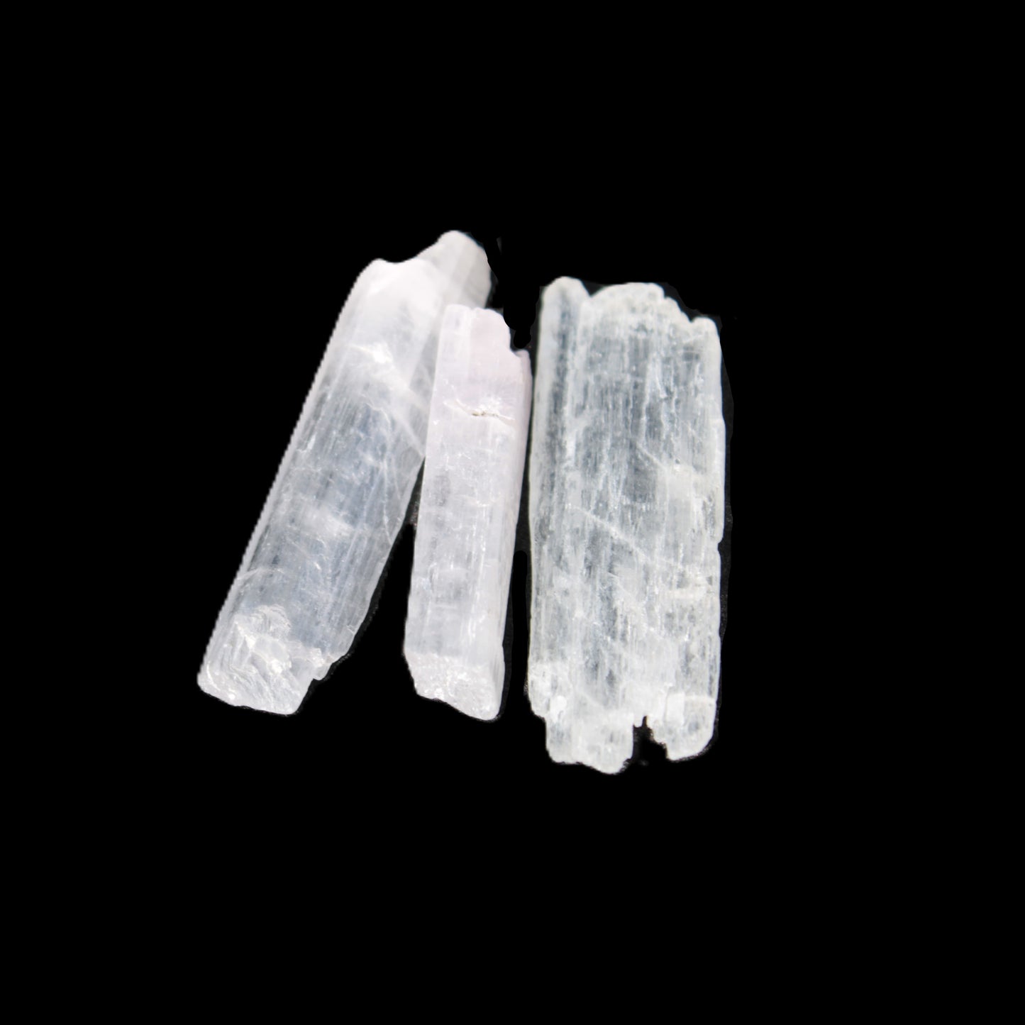 Clear Kunzite 3 crystals from Afghanistan 5-19g Rocks and Things