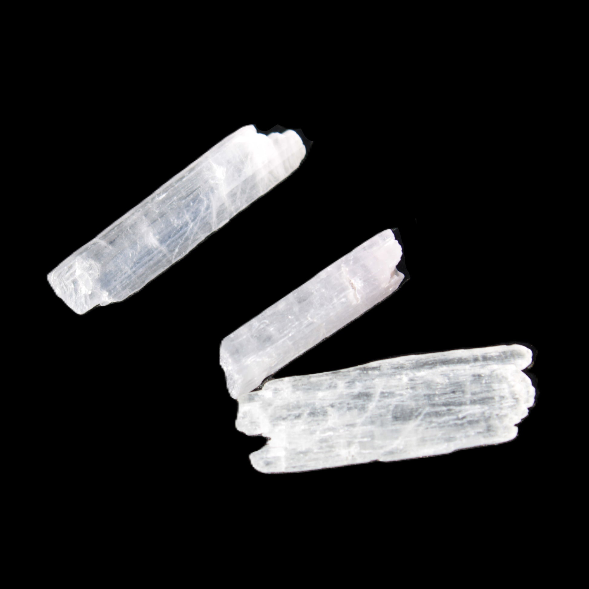 Clear Kunzite 3 crystals from Afghanistan 5-19g Rocks and Things