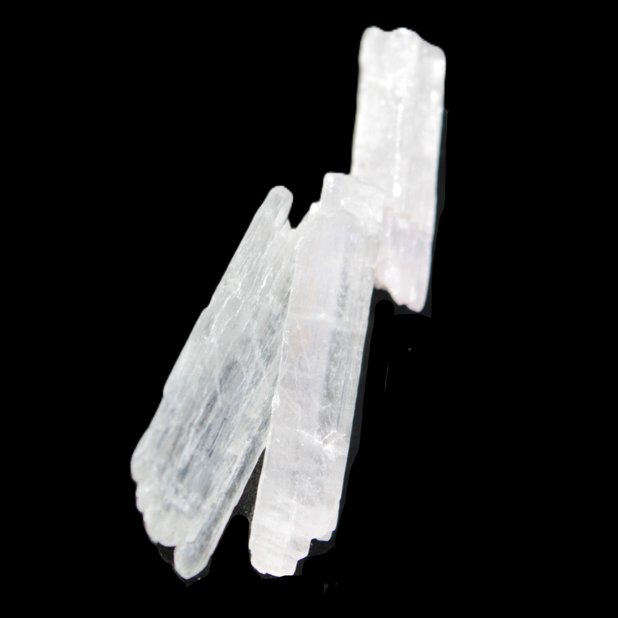 Clear Kunzite 3 crystals from Afghanistan 5-19g in sunlight - Rocks and Things Store