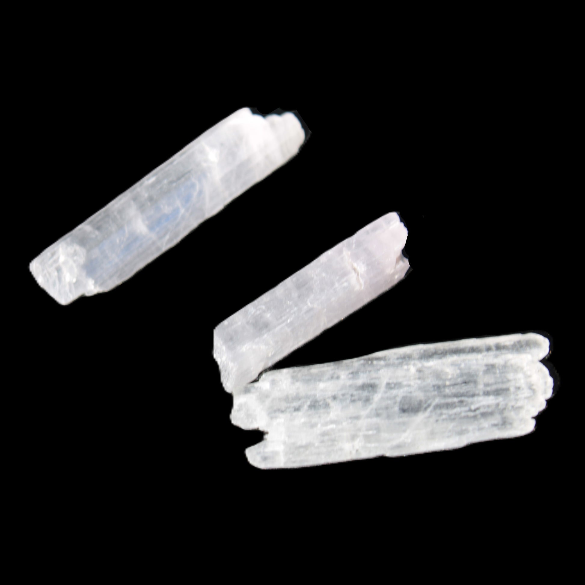 Clear Kunzite 3 crystals from Afghanistan 5-19g Rocks and Things