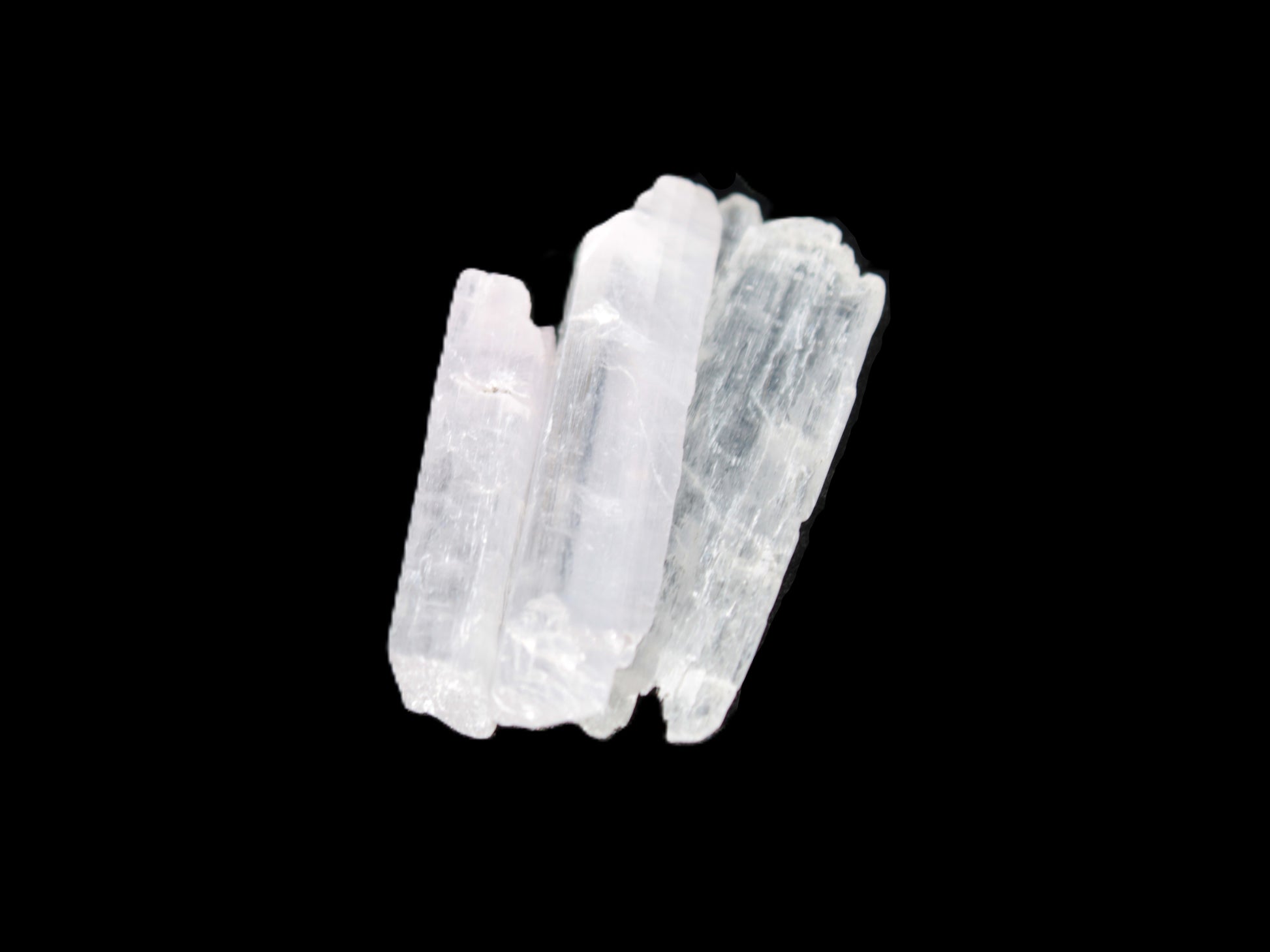 Clear Kunzite 3 crystals from Afghanistan 5-19g Rocks and Things