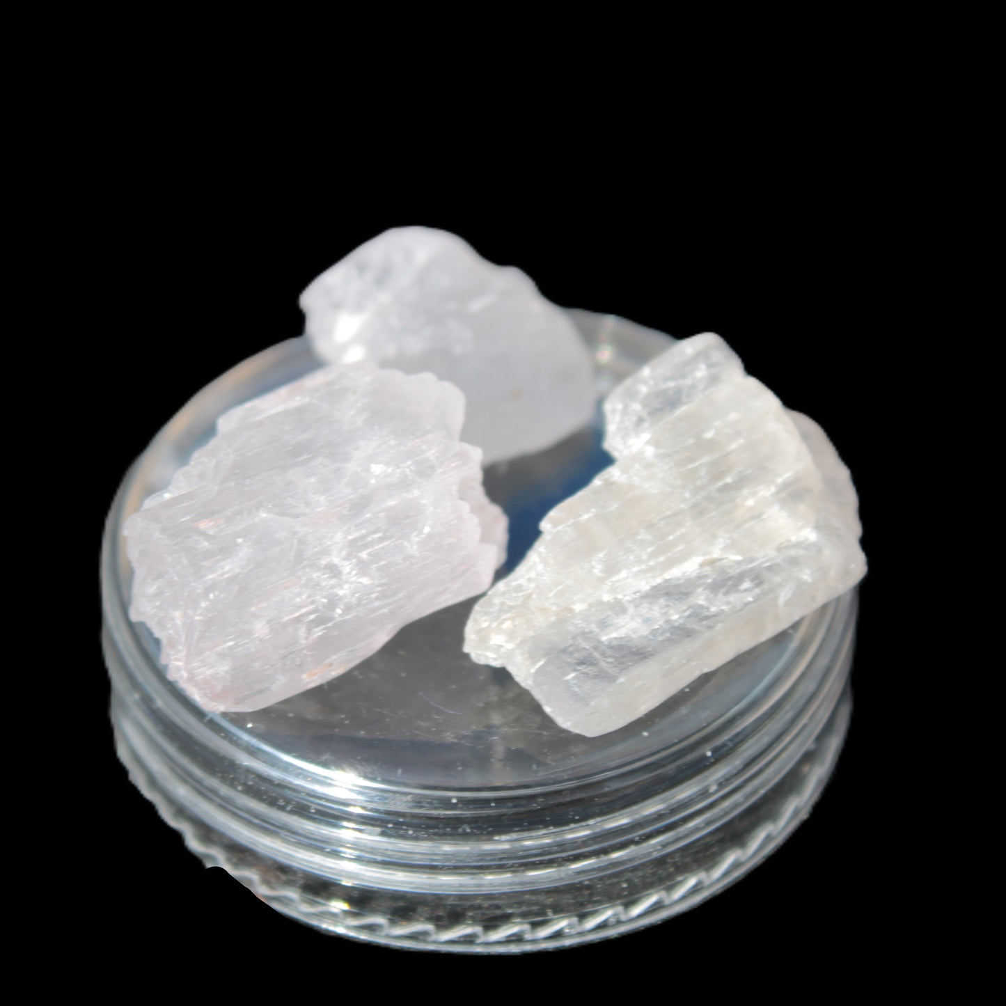 Clear Kunzite three crystals from Afghanistan 5-19g Rocks and Things