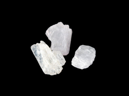 Clear Kunzite three crystals from Afghanistan 5-19g Rocks and Things