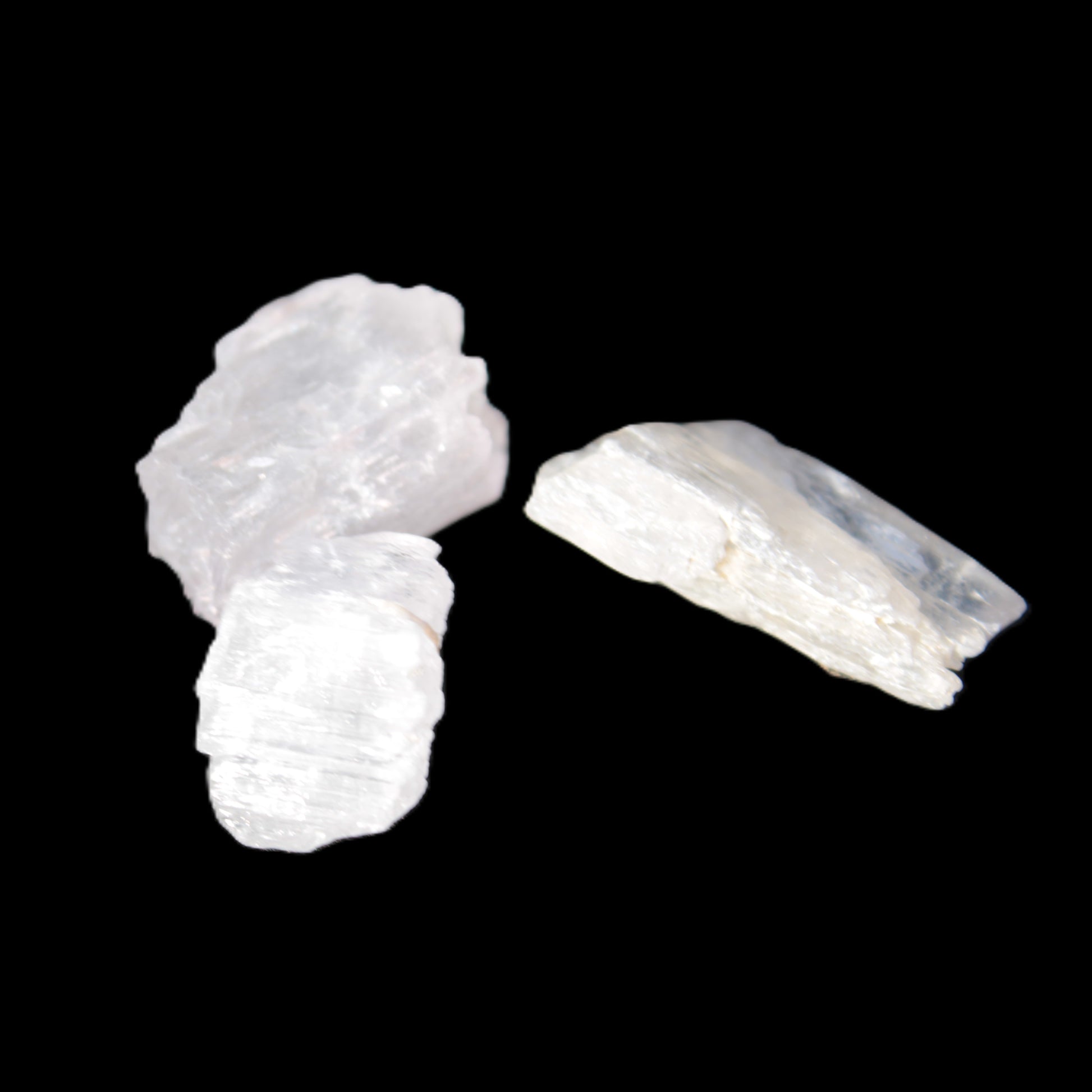 Clear Kunzite three crystals from Afghanistan 5-19g Rocks and Things