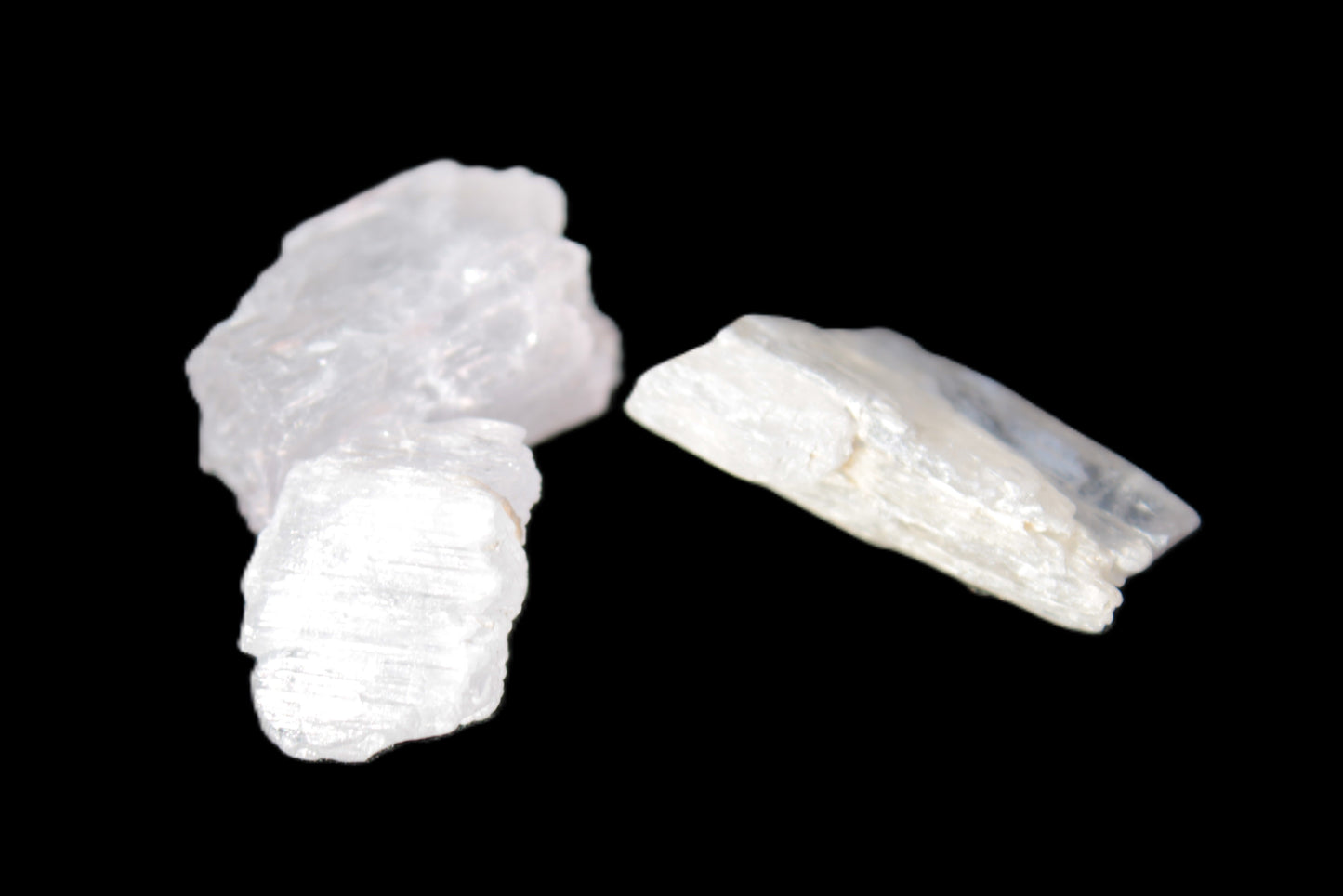 Clear Kunzite three crystals from Afghanistan 5-19g Rocks and Things