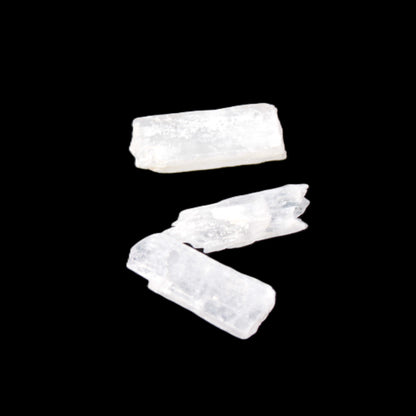 Clear Kunzite three crystals from Afghanistan 5-19g Rocks and Things