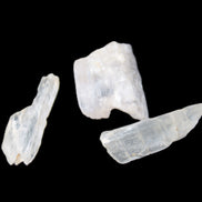 Clear Kunzite three crystals from Afghanistan 5-19g Rocks and Things