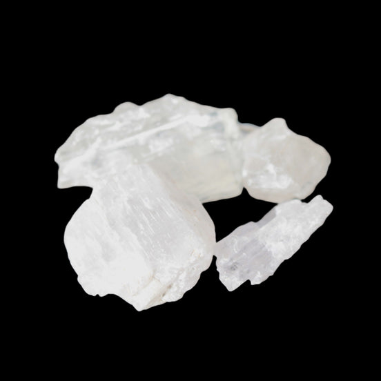 Clear Kunzite 4 crystals from Afghanistan 40.2ct  8g in sunlight -  Rocks and Things Store