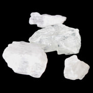 Four Clear Kunzite crystals from Afghanistan 40.2ct  8g in sunlight - Rocks and Things Store