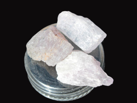 Pink/Lilac Kunzite 3 crystals from Afghanistan 5-13g Rocks and Things