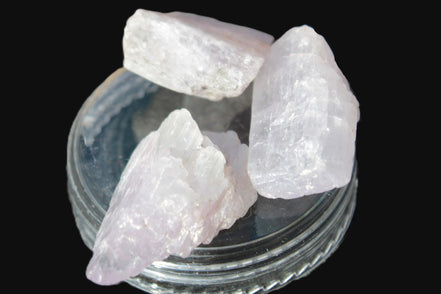 Pink/Lilac Kunzite 3 crystals from Afghanistan 5-13g Rocks and Things