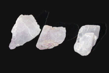 Pink/Lilac Kunzite 3 crystals from Afghanistan 5-13g Rocks and Things