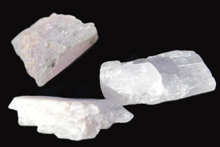 Pink/Lilac Kunzite 3 crystals from Afghanistan 5-13g Rocks and Things