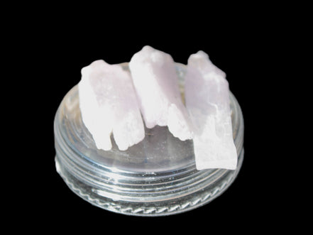 Three Pink-Lilac Kunzite crystals from Afghanistan 5-13g Rocks and Things