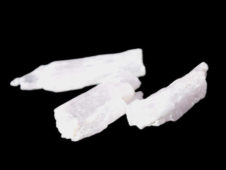 Three Pink-Lilac Kunzite crystals from Afghanistan 5-13g Rocks and Things