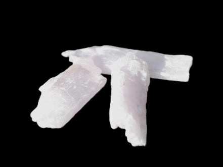 Three Pink-Lilac Kunzite crystals from Afghanistan 5-13g Rocks and Things
