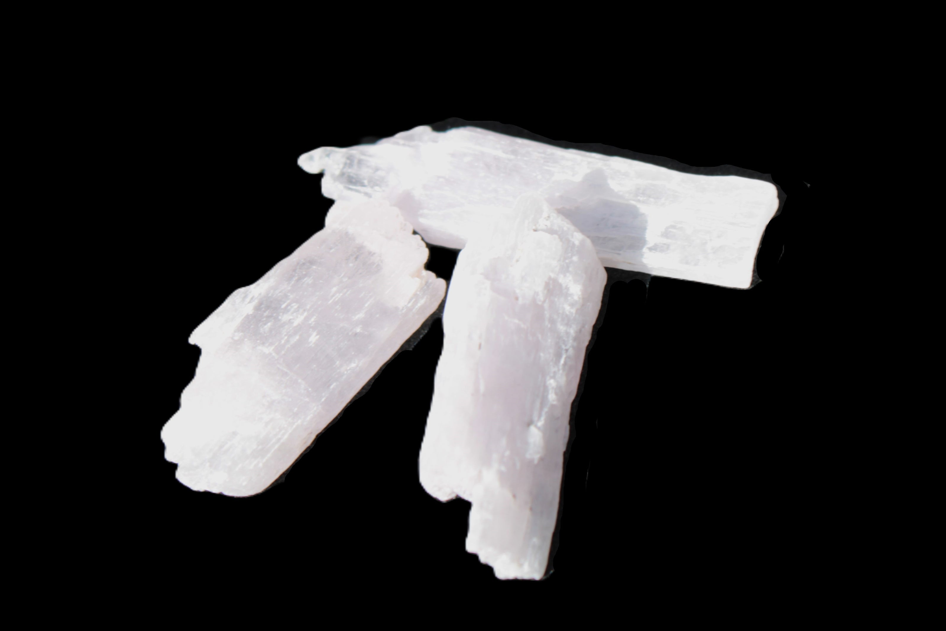 Three Pink-Lilac Kunzite crystals from Afghanistan 5-13g Rocks and Things