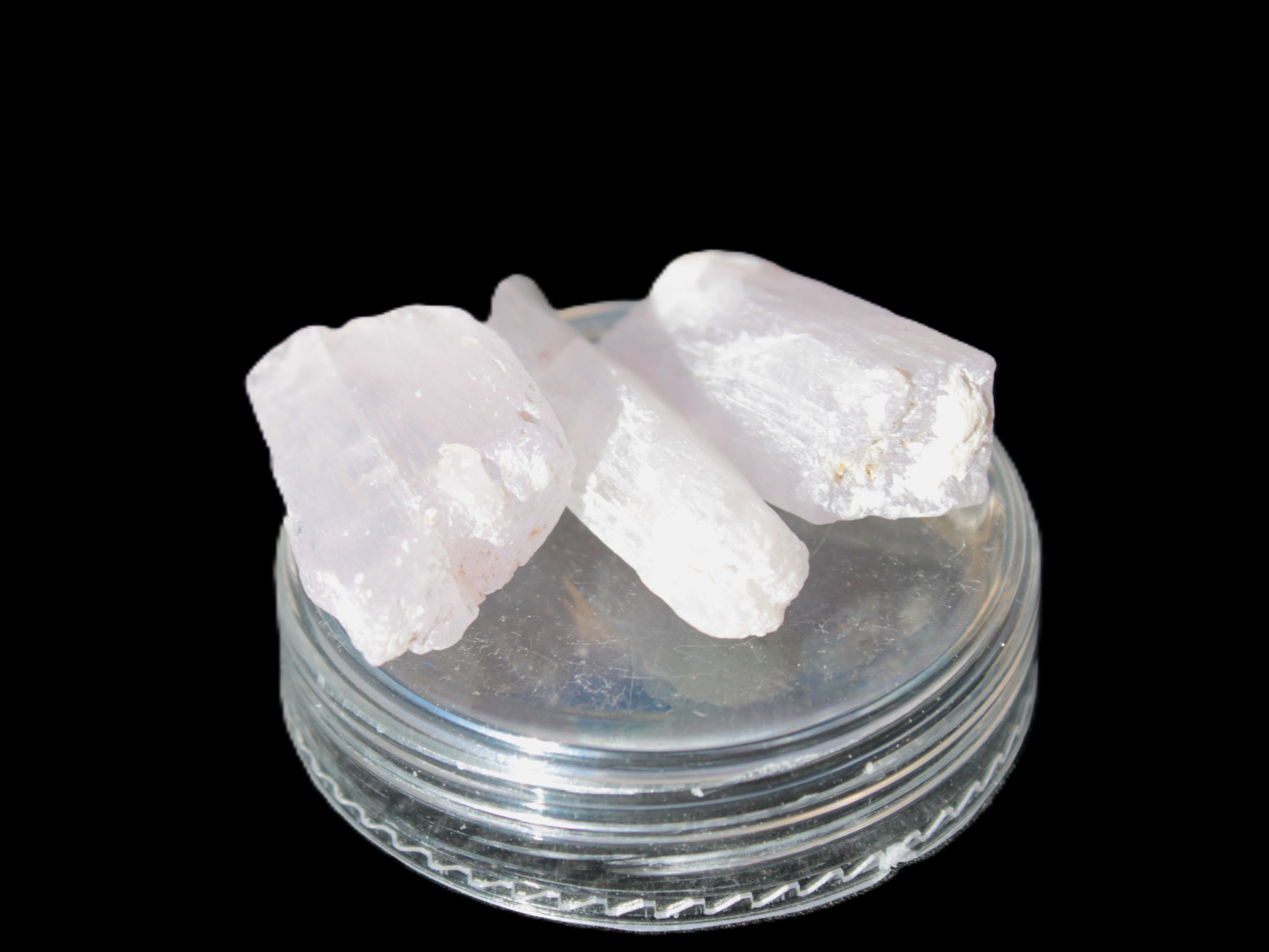 Three Pink-Lilac Kunzite crystals from Afghanistan 5-13g Rocks and Things