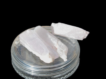 Three Pink-Lilac Kunzite crystals from Afghanistan 5-13g Rocks and Things