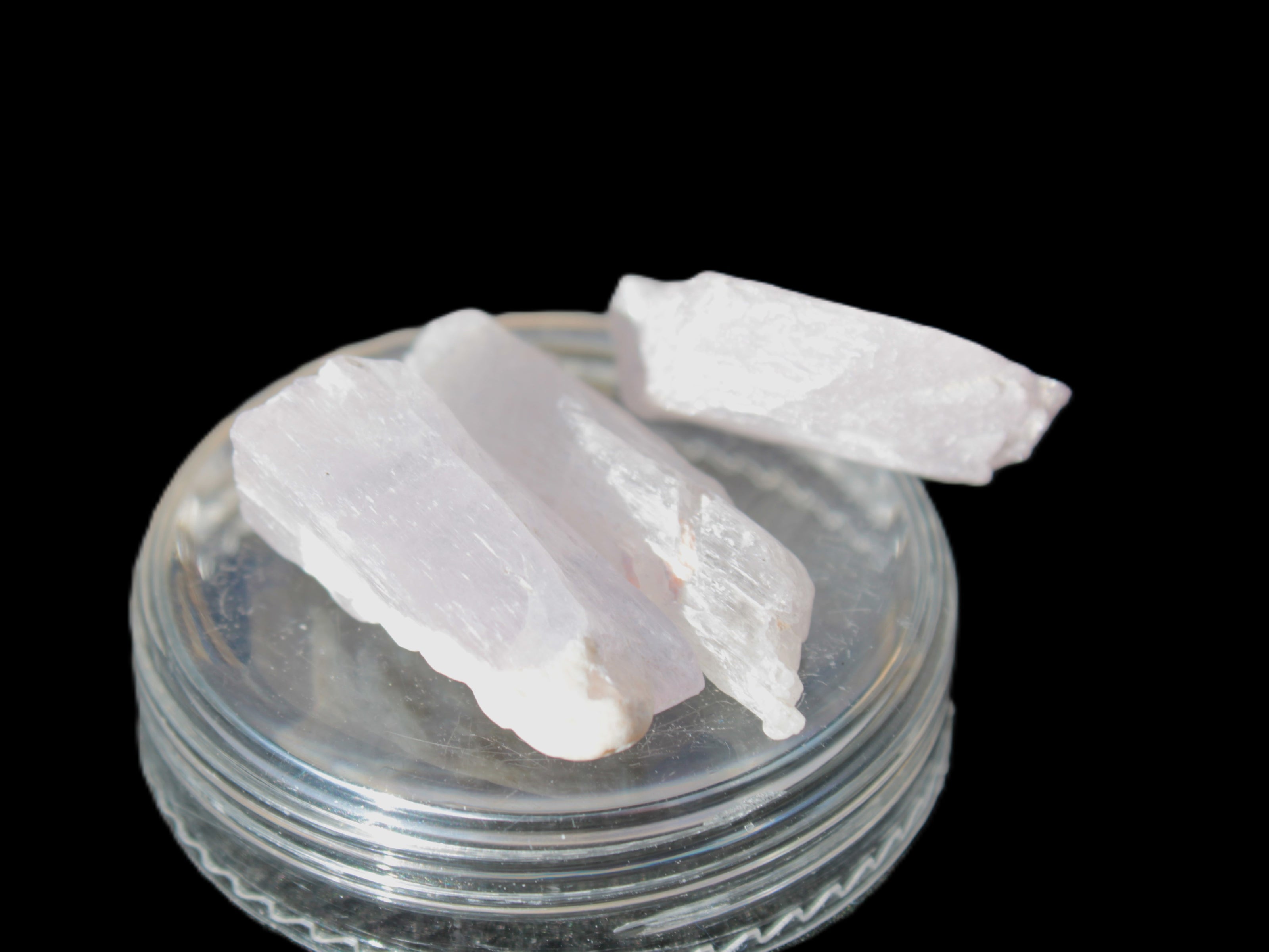 Three Pink-Lilac Kunzite crystals from Afghanistan 5-13g Rocks and Things