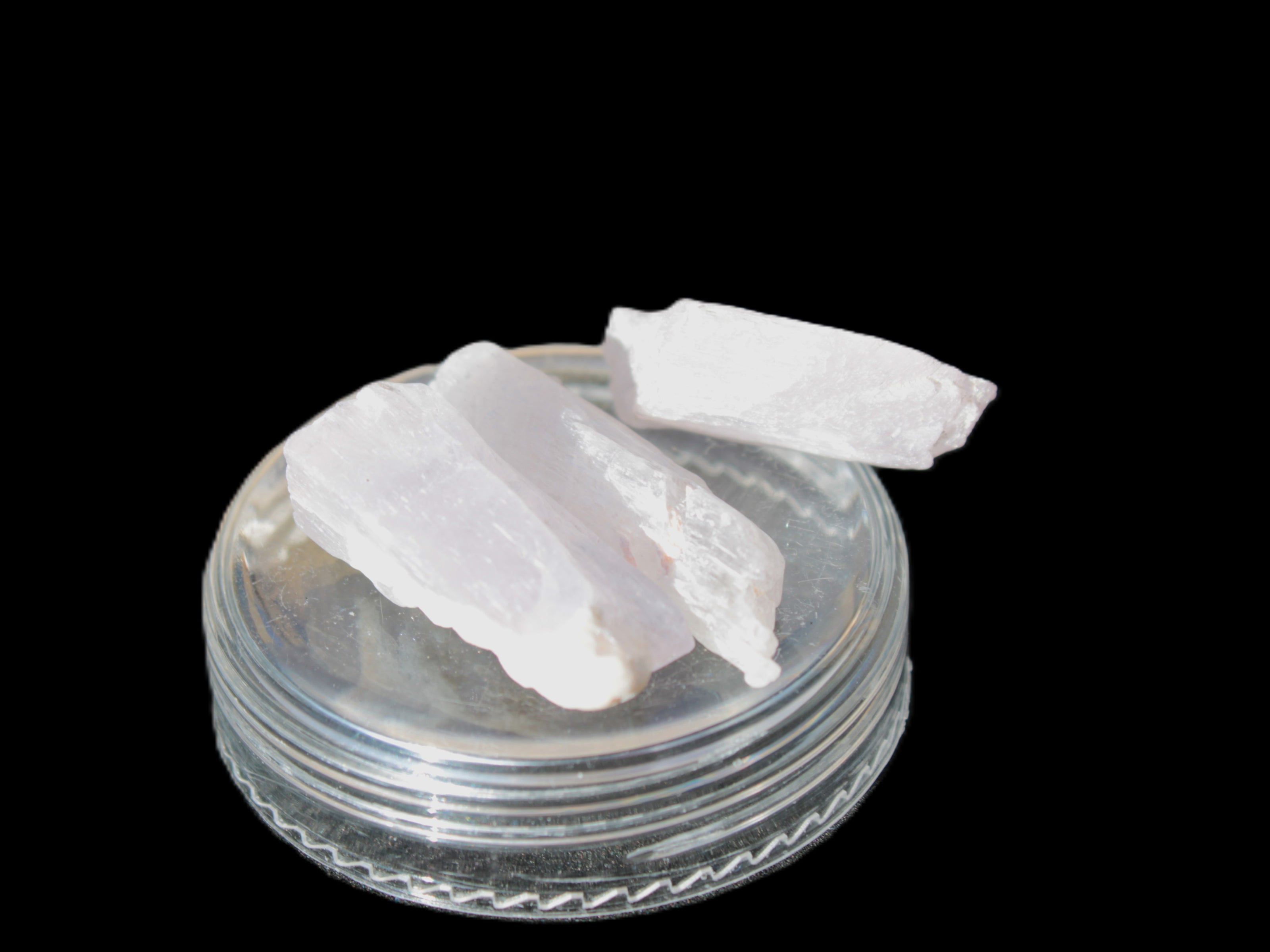 Three Pink-Lilac Kunzite crystals from Afghanistan 5-13g Rocks and Things