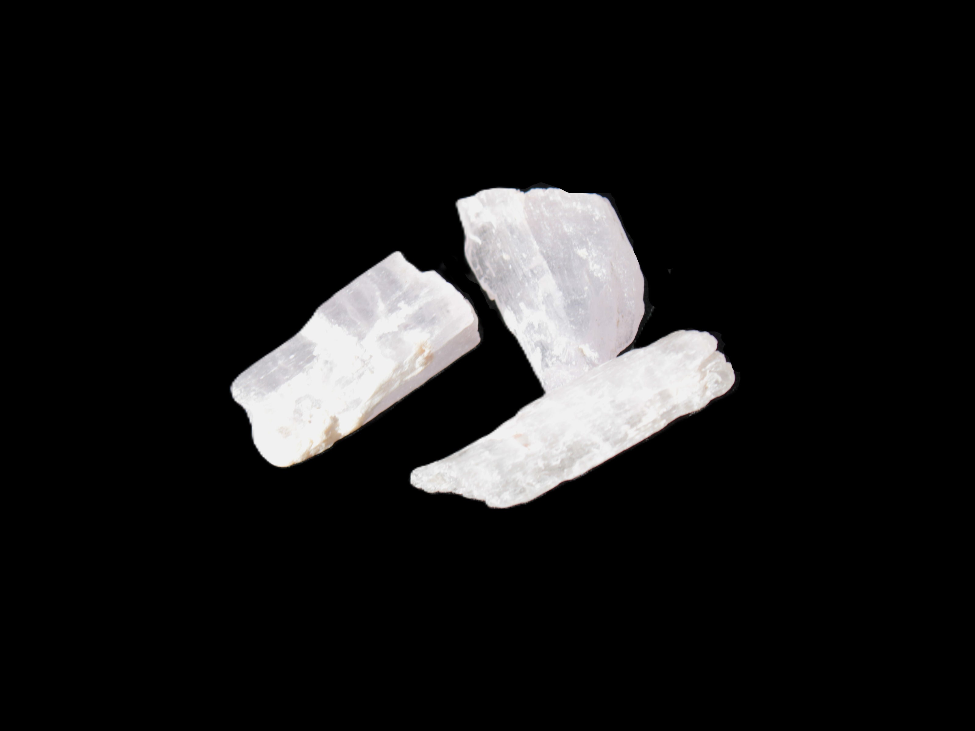 Three Pink-Lilac Kunzite crystals from Afghanistan 5-13g Rocks and Things