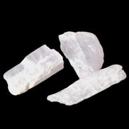 Three Pink-Lilac Kunzite crystals from Afghanistan 5-13g Rocks and Things