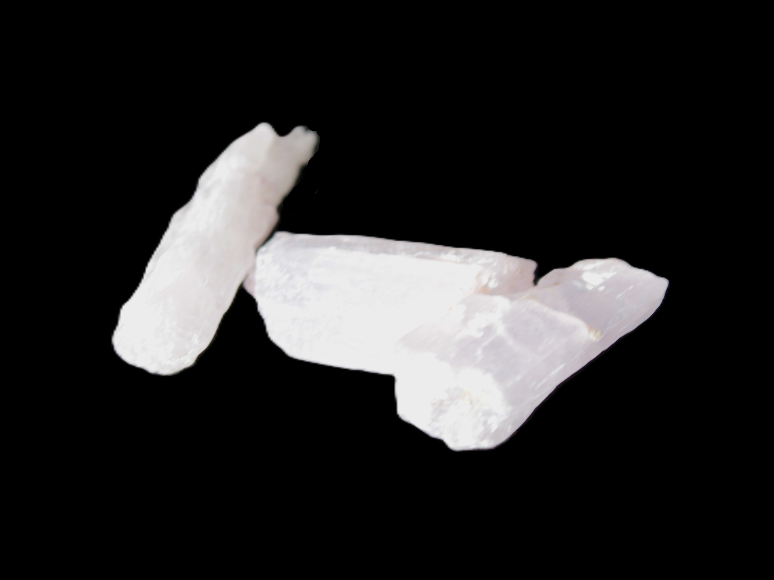 Three Pink-Lilac Kunzite crystals from Afghanistan 5-13g Rocks and Things